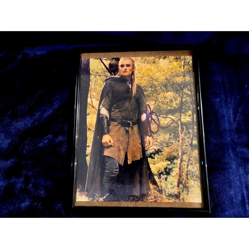Orlando Bloom Hand-Signed Autographed Framed Legolas Photo Lord of the Rings